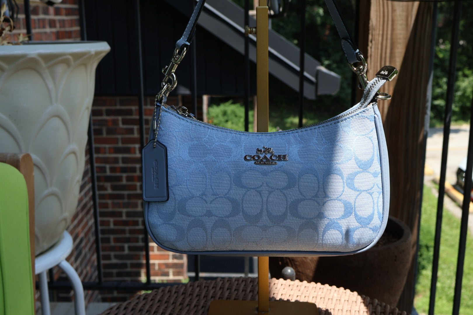 Blue Bag (Silver Hardware)