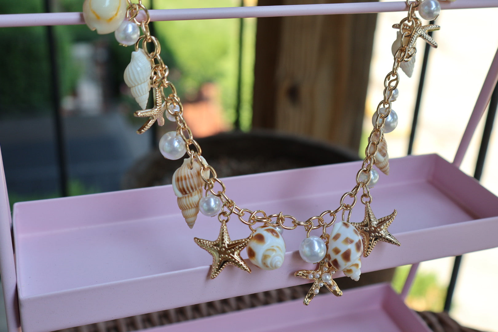 Customized Sea Shells Chain Charm