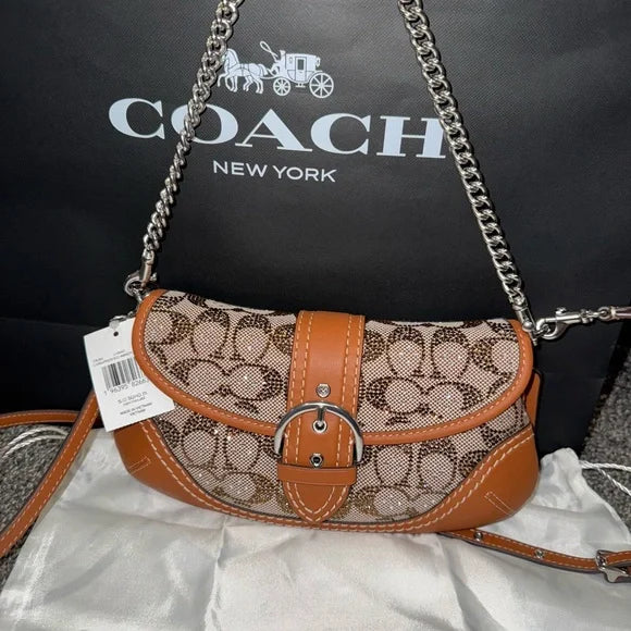 New Coach Soho Bag 25 in Crystal Signature Jacquard