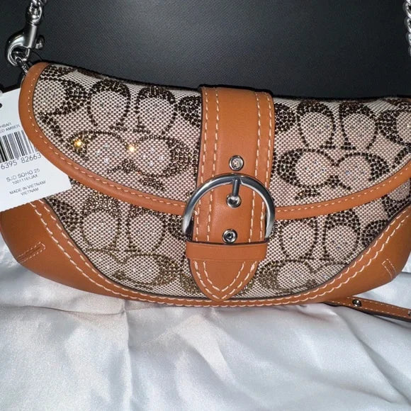 New Coach Soho Bag 25 in Crystal Signature Jacquard