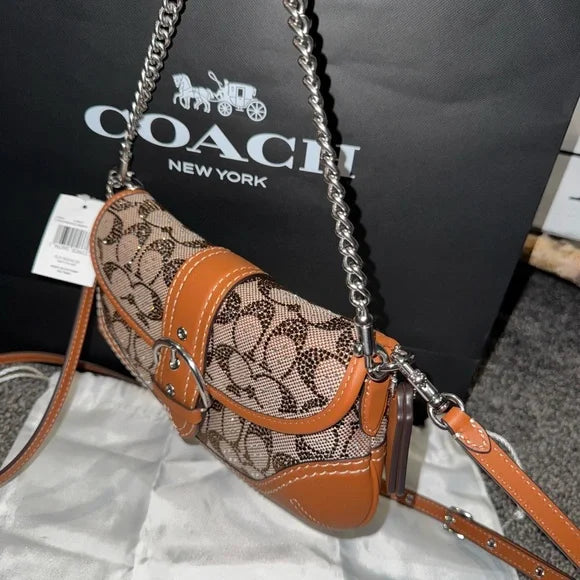 New Coach Soho Bag 25 in Crystal Signature Jacquard