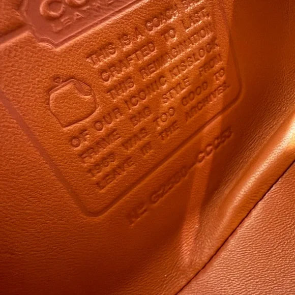 Coach Kisslock Frame Bag 16 Crystal Signature Jacquard CCC53 NWT