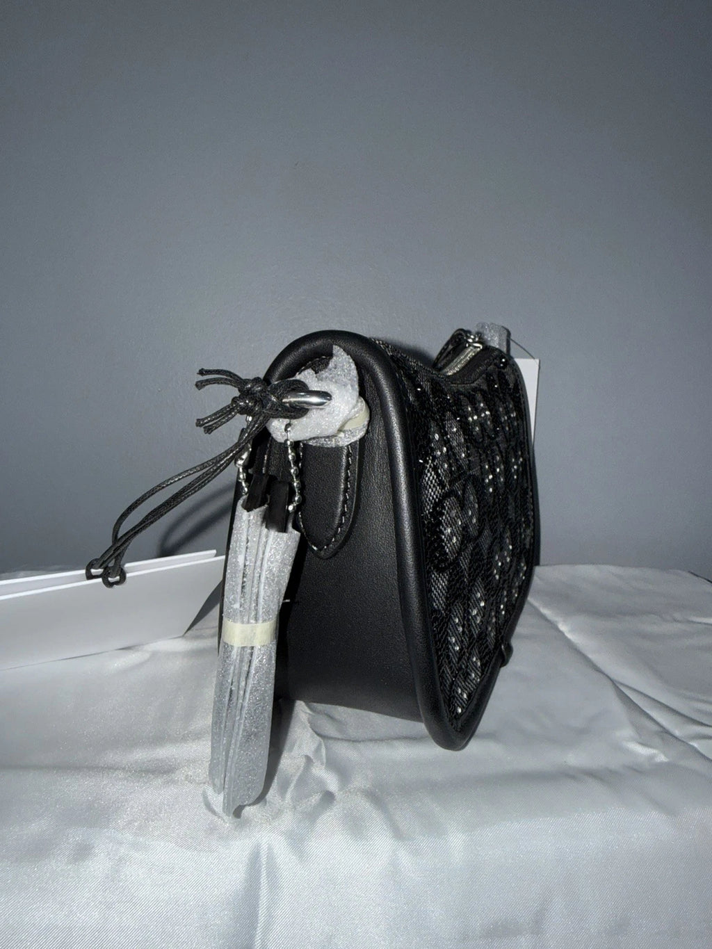 NWT Sealed Coach Swinger 20 Bag | Crystal Signature Jacquard Black | CW568 New