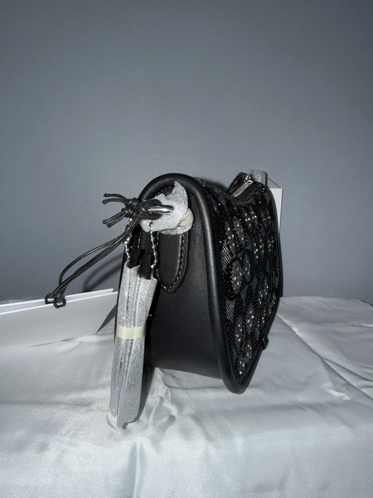 NWT Sealed Coach Swinger 20 Bag | Crystal Signature Jacquard Black | CW568 New