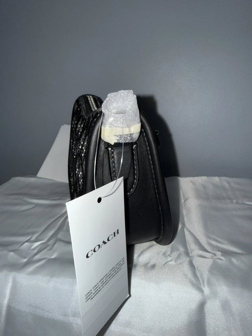 NWT Sealed Coach Swinger 20 Bag | Crystal Signature Jacquard Black | CW568 New