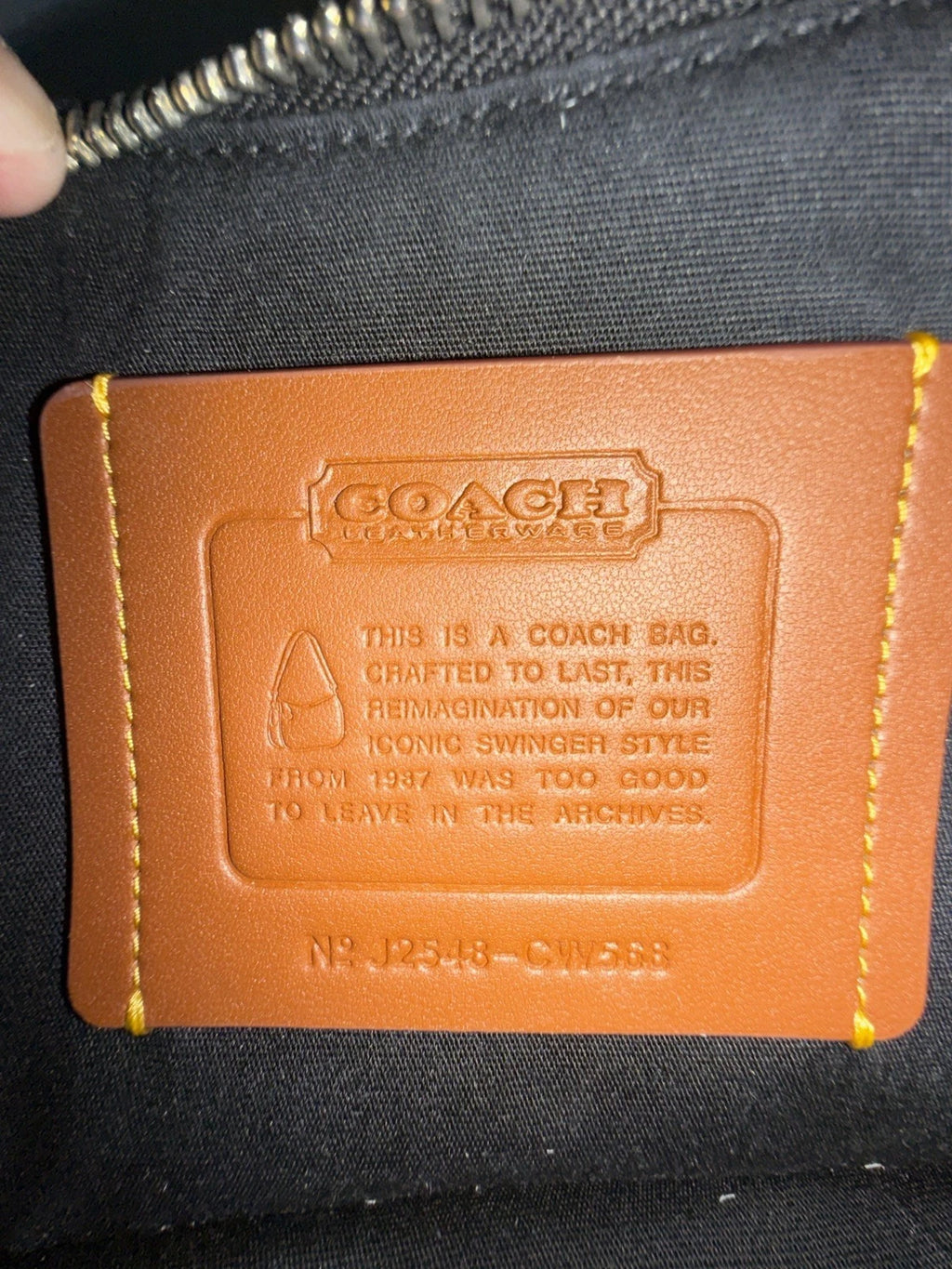 NWT Sealed Coach Swinger 20 Bag | Crystal Signature Jacquard Black | CW568 New