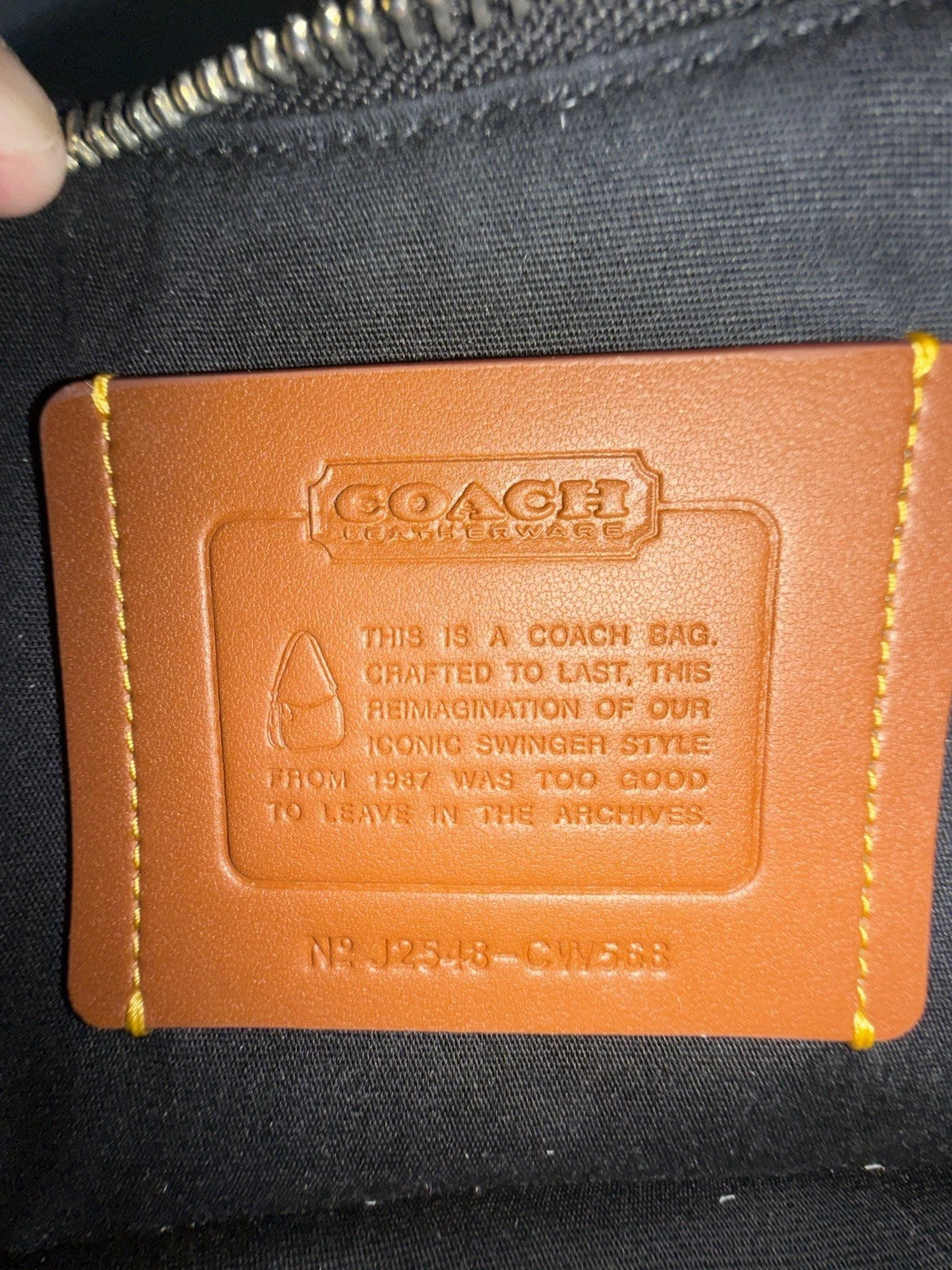 NWT Sealed Coach Swinger 20 Bag | Crystal Signature Jacquard Black | CW568 New