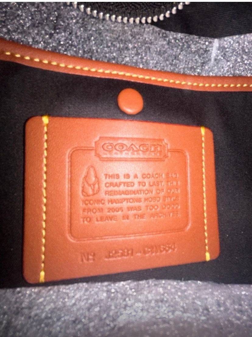 Coach Hampton Crystal Signature Jacquard Hobo Bag